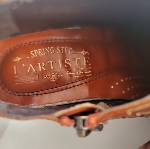 L’Artiste by Spring Step Brilliance Pump multi color leather woven unique size 5 - Picture 3 of 8